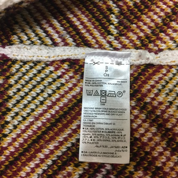 Old Navy Womens Cardigan Open Geometric Aztec Multicolored Size Small - Picture 9 of 9